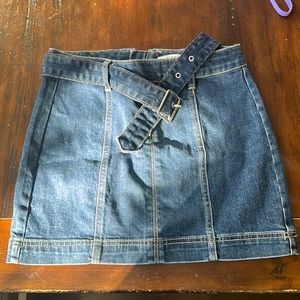 Pacsun Jean Skirt With Belt